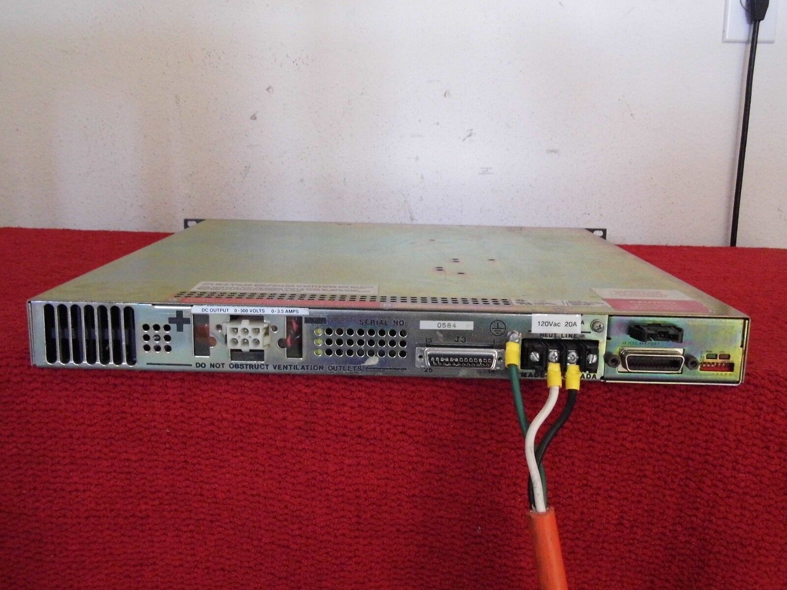 Xantrex XKW300-3.5 w/ GBIP 300Vdc 3.5Amps DC Power Supply (DCS300-3.5) Xantrex XKW300-3.5 w/ GBIP 300Vdc 3.5Amps DC Power Supply (DCS300-3.5)